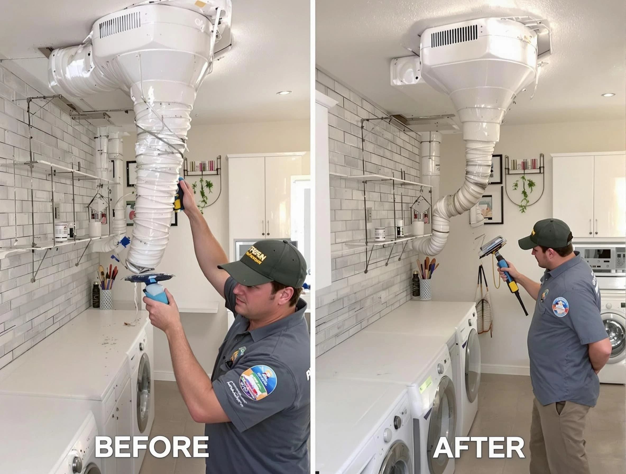 Professional dryer exhaust vent cleaning by Columbine Dryer Vent Cleaning in Columbine