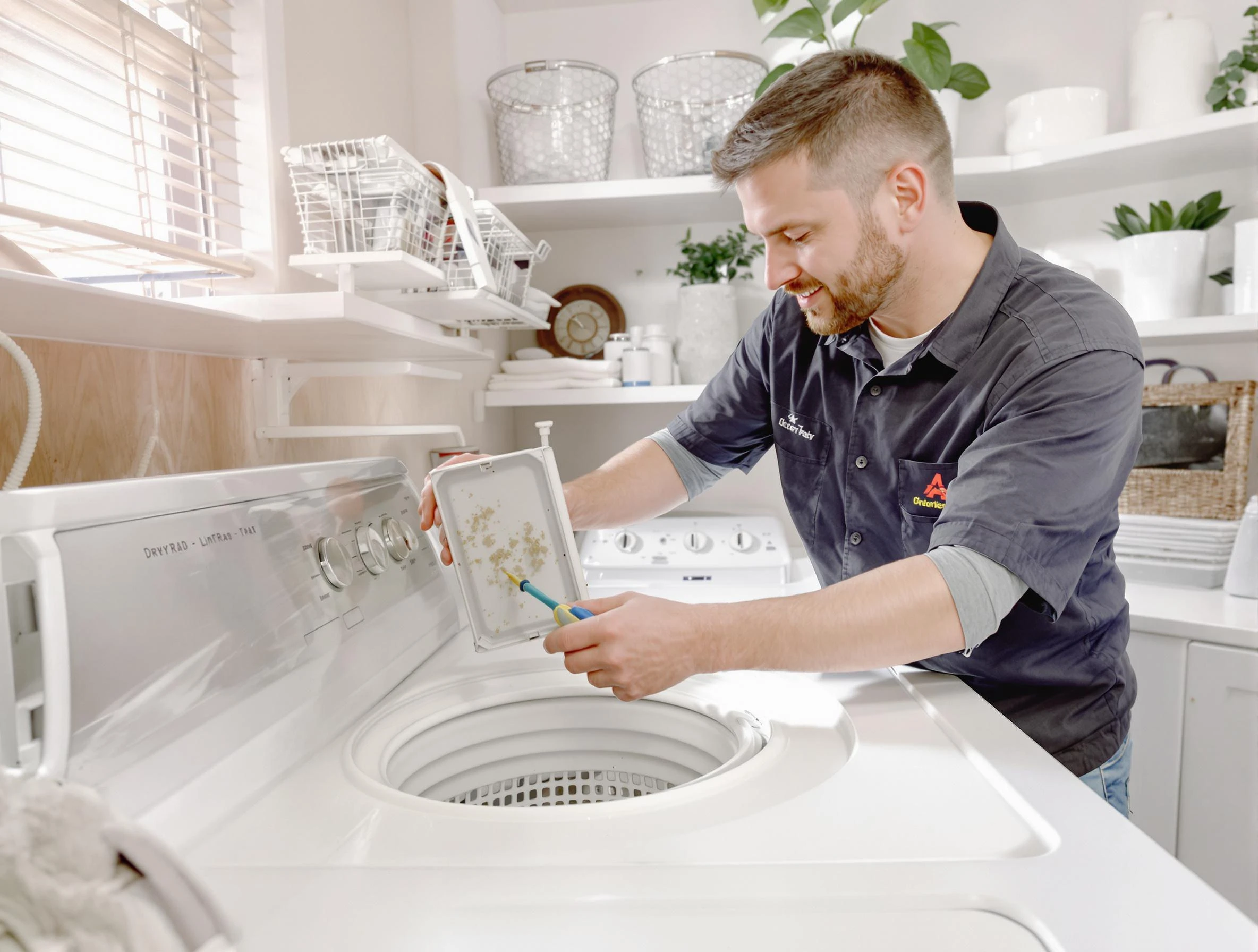 Cleaning Dryer Lint Trap in Littleton, CO